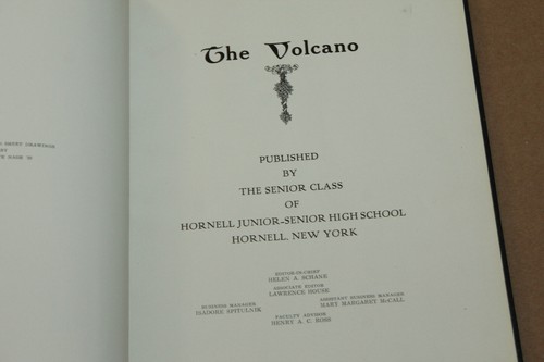 1932 Hornell NY High School Yearbook Volcano HIGH GRADE & FULL OF SIGNATURES - Imagen 3 de 11