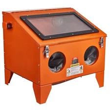 40 Gallon Portable Benchtop Sand Blasting Cabinet 40-120PSI with Blasting Gun