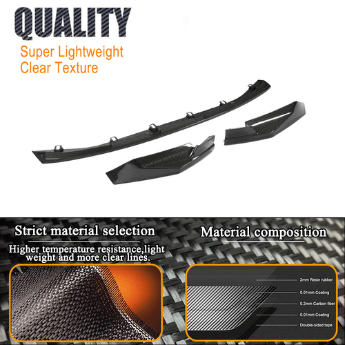 Fit For BMW G80 M3 G82 M4 2021UP Real Carbon Front Bumper Lip Splitters Spoiler  - Bild 8 von 12