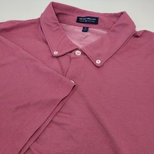 Peter Millar Crown Crafted Golf Polo Shirt Men's XL Pink/Red Logo Outdoors