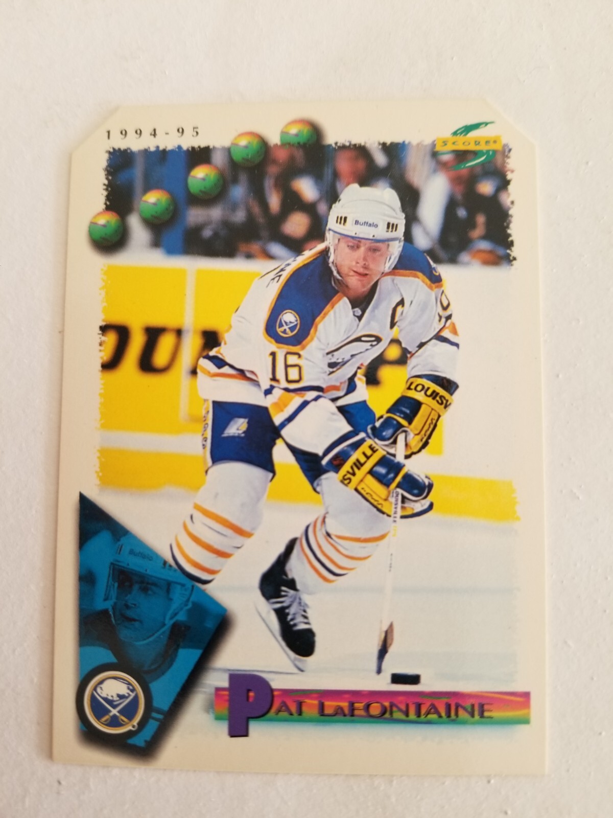 1994-95 Score Samples #2 Pat LaFontaine/Buffalo