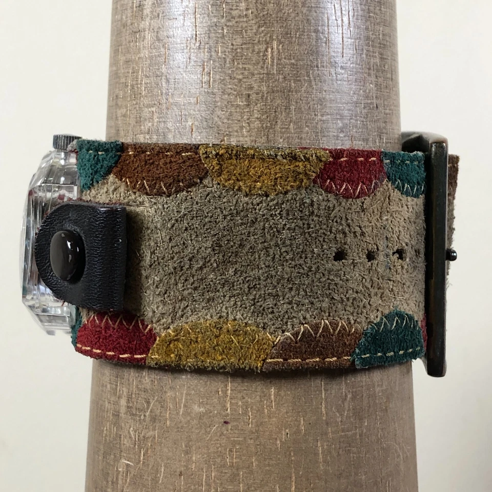 Reloj Vintage Sperina Mujer Vestido Cuero Cintura Correa Mecánica Cuerda 35mm 7 3/4" Foto 3 de 4