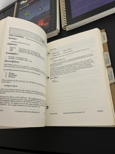 QNX Books X 3 Operating System Binder - Operating System & WATCOM C User Guide - Picture 8 of 18