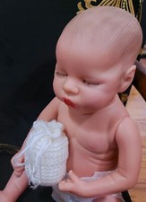 Classic White-Baby-NB-Accessory-Bag-Mini-Handmade-Crochet-White-Draw String-Gift