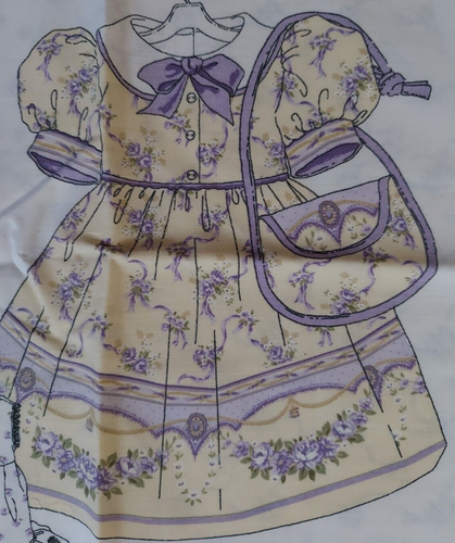 Daisy Kingdom French Document Doll Dress Panel 1384, Uncut, tights & shoes, NEW - Picture 2 of 9