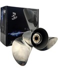 13 1/2x15 Stainless Steel propeller For Yamaha Engine 50-130HP, 15 Spline OEM RH