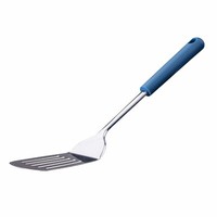 Fackelmann Essential Schlitzwender Pfannenwender Edelstahl 34Cm Silber Blau