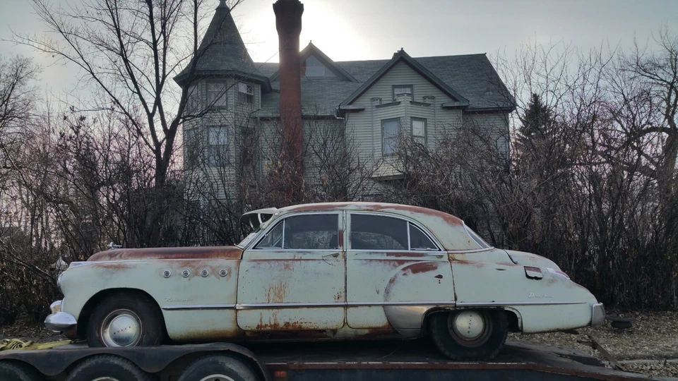 Moldura de ventana cromada de 4 puertas 1949 Buick Roadmaster 1948 1950 49 Foto 4 de 4