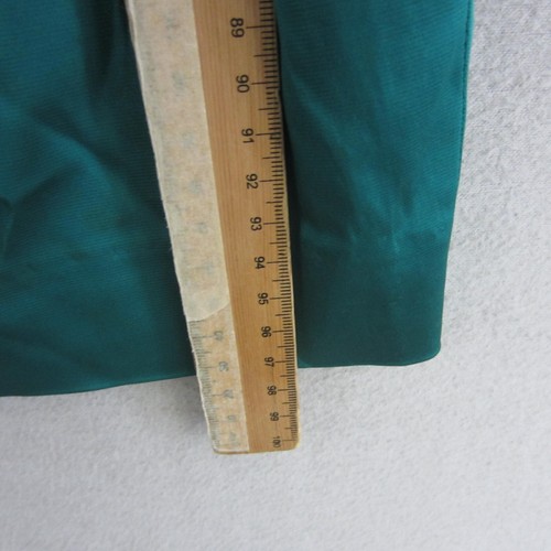 Cue Dress Womens 10 Green Satin Sheath Cocktail Party Event Formal - Picture 14 of 18