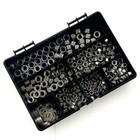 510 ASSORTED PIECE A2 STAINLESS STEEL M5M6M8 NYLOC, FULL NUT & FORM A WASHER KIT