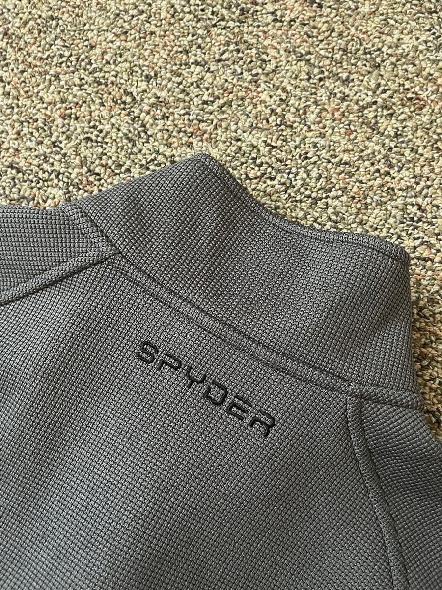 Spyder Core Full Zip Gray Jacket Mens Small Excellent Ski Spyder Core Full Zip Gray Jacket Mens Small Excellent Ski