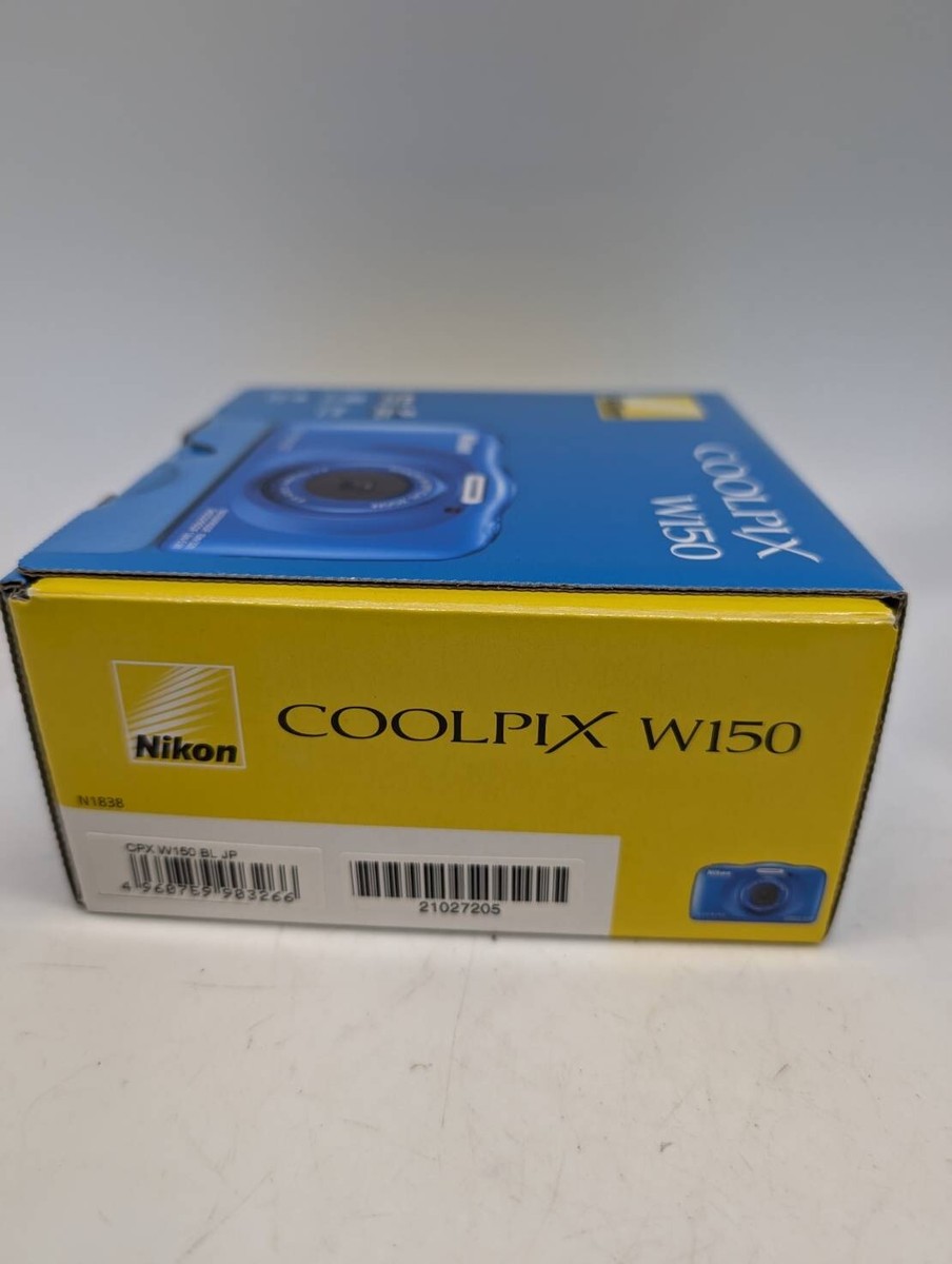 OPEN BOX 】 NIKON COOLPIX W150 CPX W150 BL JP 10M Digital