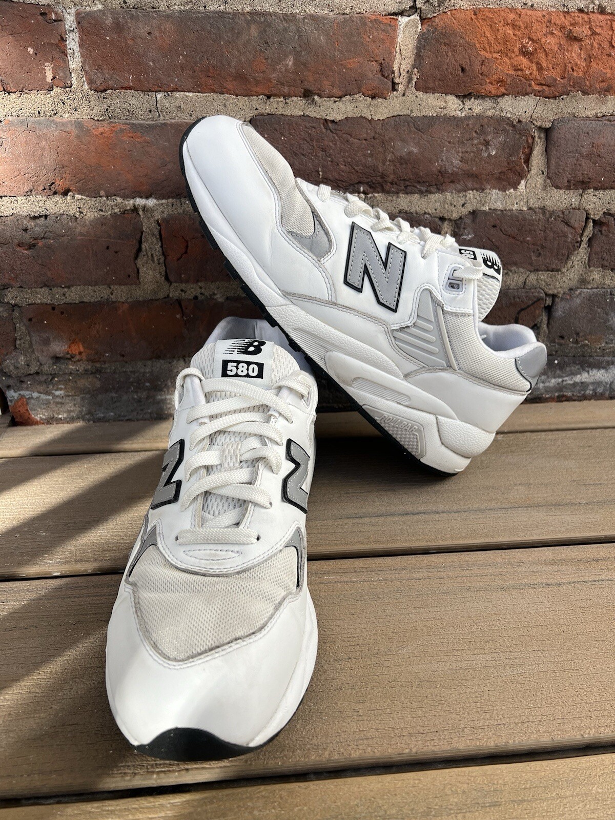 New Balance 580 Men's Shoe Size 12 White Sneakers MT580EC2 Trail Rollbar Casual
