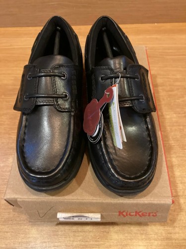 Kickers Reasan Boys Infant School Shoes UK 2 EU 34 BRAND NEW - Picture 6 of 8