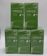 Green Tea Clay Mask Stick Facial Deep Cleansing Oil Pore Acne Remover/5 Pack