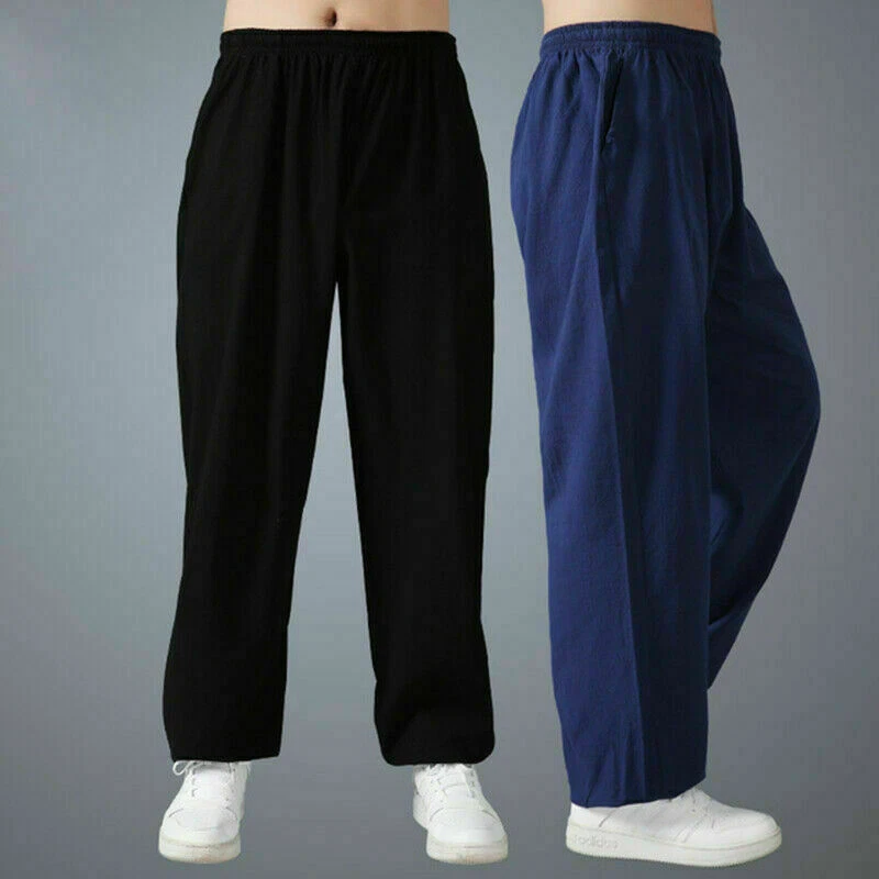 Linen Martial Arts Tai Chi Trousers Chinese Kung Fu Wushu Pants With Pocket Hot - Image 4 of 4