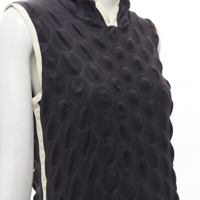 ISSEY MIYAKE 2000 Vintage Runway Egg Carton black white ISSEY MIYAKE 2000 Vintage Runway Egg Carton black white