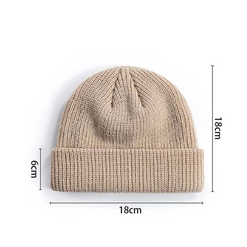 Cuff Beanie Knit Hat Cap Slouchy Skull Ski Men Women Plain Winter Warm Hats - Picture 6 of 22