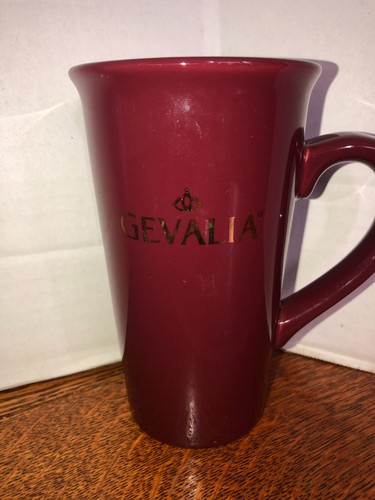 Gevalia 6" 18 Unzen Kaffeebecher-burgund mit goldenen Buchstaben VNC - Bild 2 von 5