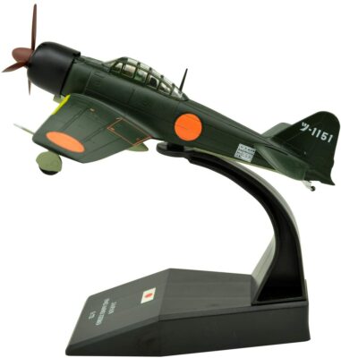 1:72 A6M3 Zero Fighter Metal Military Airplane Model,WW II Japanese Navy 1942