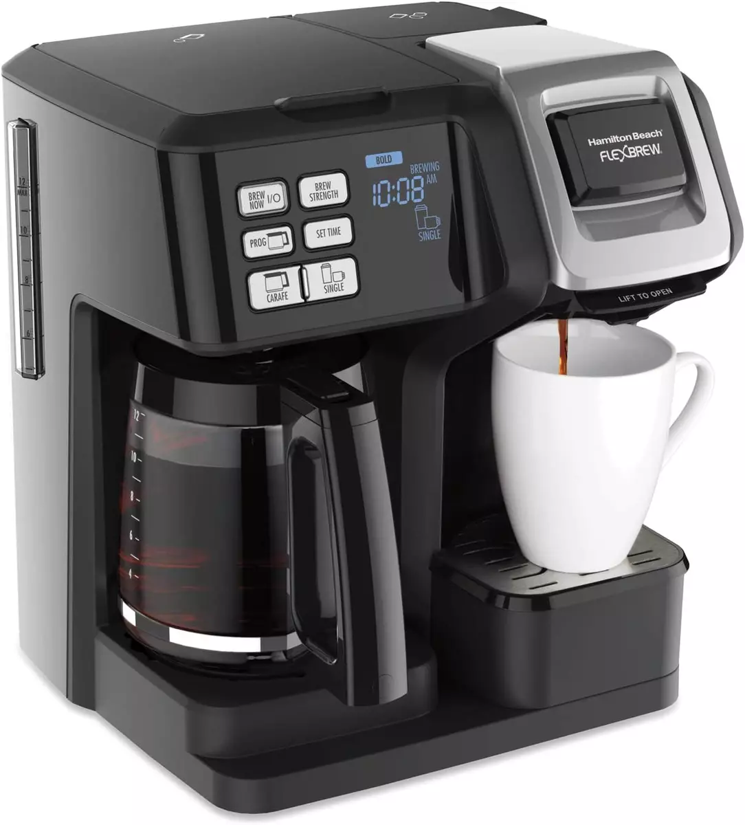 Hamilton Beach 49976 FlexBrew 2-Way 12-Cup Combo Coffee Maker - Black