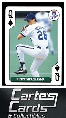 Rusty Meacham 1992 Bicycle Rookies Playing Cards #QS Kansas City Royals