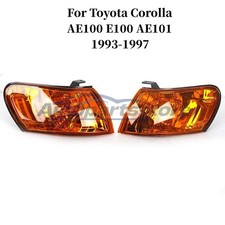 Pair Front Corner Lamp Fits For Toyota Corolla Ae100 E100 Ae101 1993-1997 New