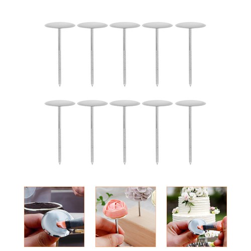 10 Pcs Pipe Nail Mold Cake Decorative Flowers Cream Decoration Tools Making - Picture 4 of 12
