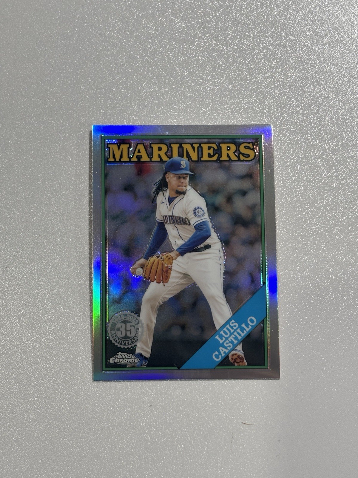 Luis Castillo 1988 Refractor 35th Anniversary 2023 Topps Chrome 88BC-13 Mariners