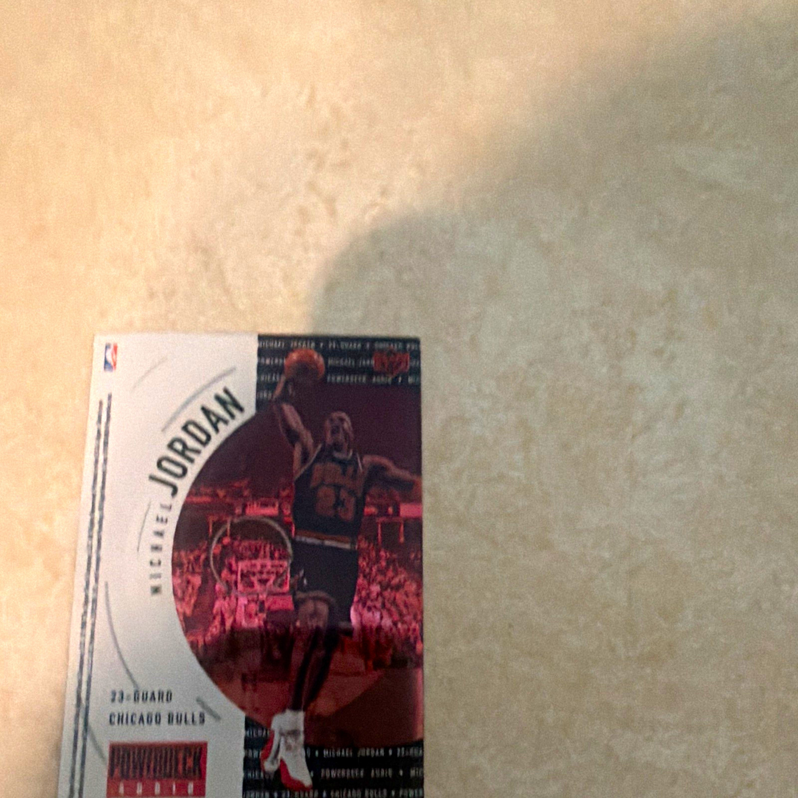 Upper Deck 1997-98 Michael Jordan Audio Michael Jordan Bulls Black Insert #23
