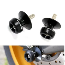 Black 6mm Swingarm Spools Sliders Twall For XSR 125 25 24 23 22 21