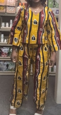 STYLISH TWO PIECES AFRICAN PRINT PANTS SET