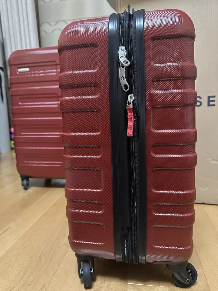 Жесткий расширяемый чемодан-спиннер Samsonite 2 штуки 20 дюймов 24 дюйма (красный) - без комбо-замка - Изображение 3 из 4