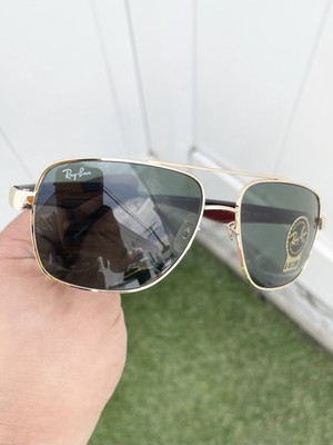 New Ray Ban Caravan XL RB3483 3483 Gold Brown G15 Lens Size 66/16
