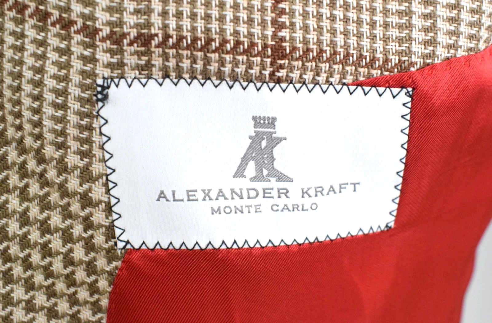 ALEXANDER KRAFT Linen Wool Silk Signature Jacket €1250 Size 36R/46R Small Slim - product detail image 3
