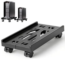 Pc Stand for Floor, Adjustable Computer Tower Stand for Carpet,Mobile CPU Sta...