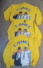 3 BRAND NEW Vintage 1992 Joe Camel, Tyvek Windbreaker Jackets size XL 44 - 46