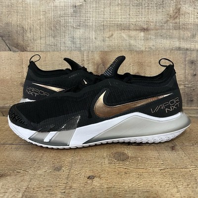 Nike React Vapor NXT HC Tennis White Black Bronze CV0742-002 Women s Size 10
