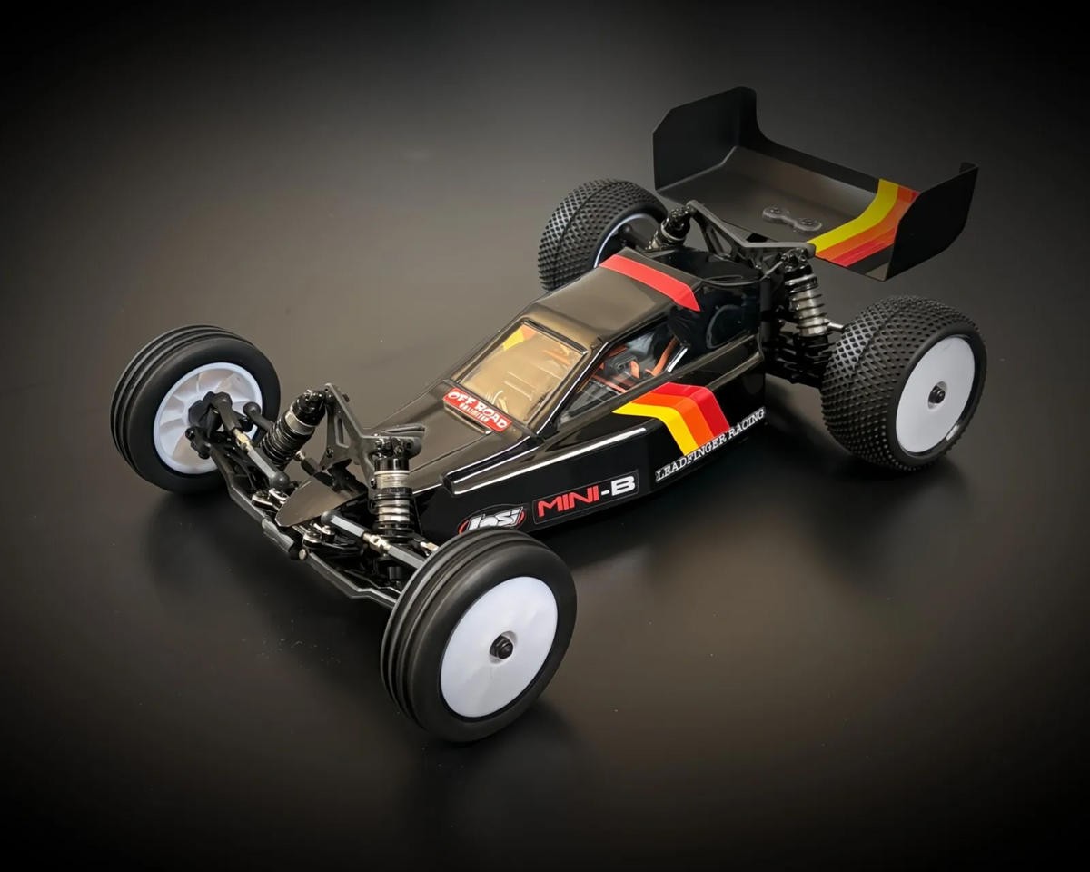 Leadfinger Racing Losi® Mini-B Retro-Mod Body (Clear) [LFRE3069]w/Wing