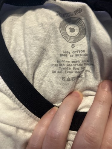 Paramore Drum Monster Ringer T-shirt Sz S - Picture 2 of 3
