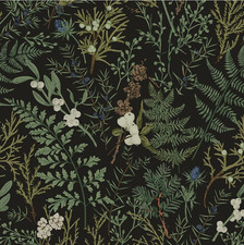 Dark Green Fern Botanical Contact Paper Self Adhesive Shelf Liner 17.3x118 in