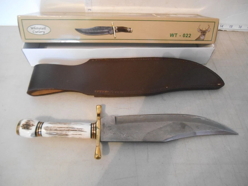 WhiteTail & Frost Cutlery WT-022 15in Bowie Knife New w/Box Pakistan - Image 2 of 4