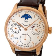 IWC 18K Rose Gold 44mm Portuguese Perpetual Calendar IW5023-06 Box Warranty 2