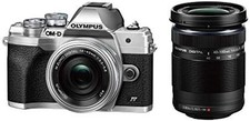 OLYMPUS Mirrorless Camera OM-D E-M10 Mark IV EZ Double Zoom Kit Silver F/S Track
