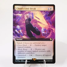 Cloud's Limit Break Extended Art 103 Foil Final Fantasy FIC MTG NM See Video