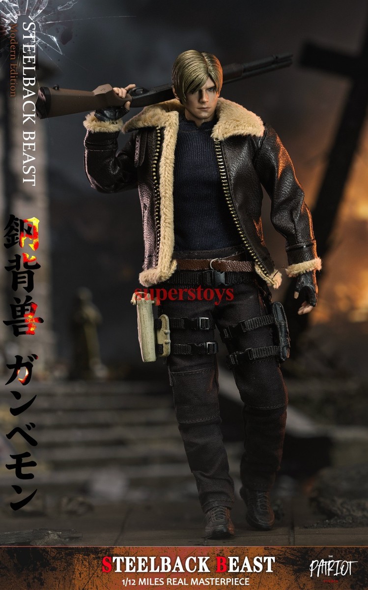 Patriot Studio 1/12 Steelback Beast RPD Officer Leon RE4 Action