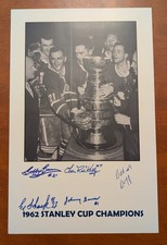 1962 Toronto Maple Leafs Photo MULTI Signed (5) Stanley Cup Auto with COA
