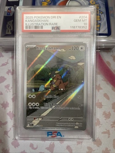 Pokémon TCG - Kangaskhan 204/182 Sv10 Destined Rivals IR Holo EN PSA 10 2025