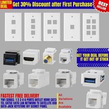 Custom Faceplate MultiMedia Wall Plate HDMI/USB/Jack/RJ45/RCA/DisplayPort/PD C