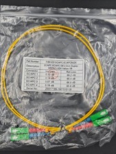 Fiber Optic Cable SC/APC to SC/APC  SM YELLOW 1M 2.0mm G.657.A2 LSZH